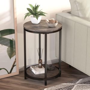 Elevate Our Space: Review of NSdirect Rustic Round Side Table