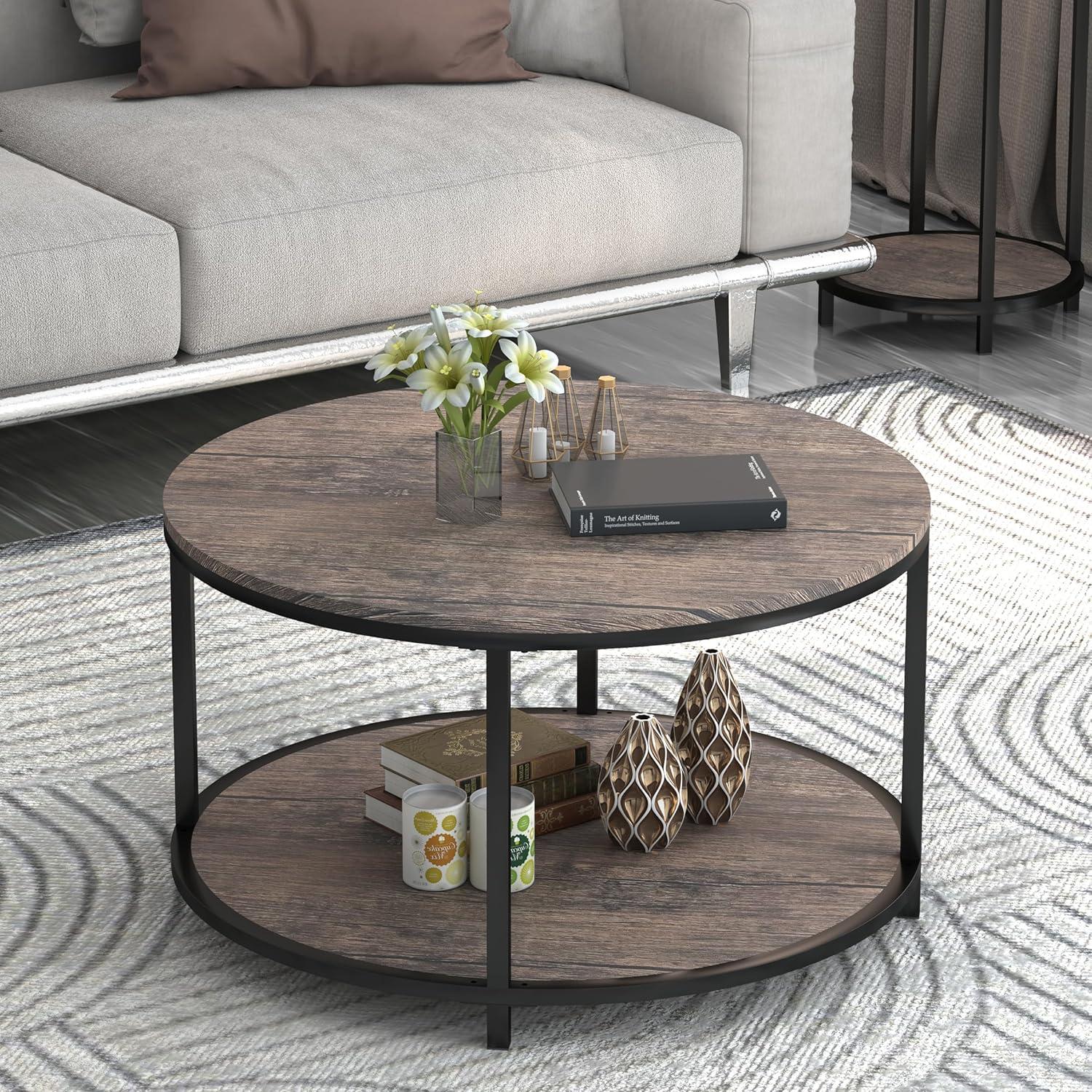 Our Thoughts on the NSdirect Rustic Round Coffee Table